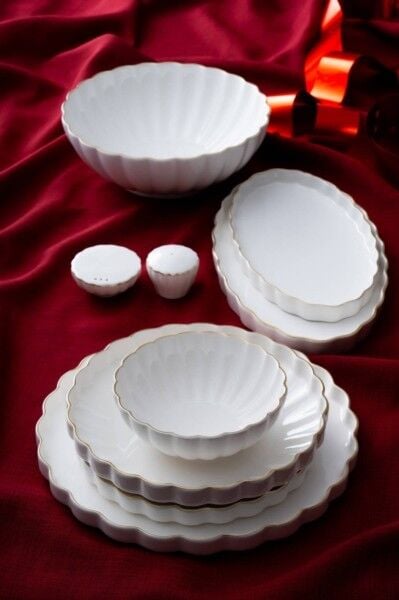 Acar 7115 Passion Gold 6 Kişilik 29 Parça Porselen Yemek Takımı