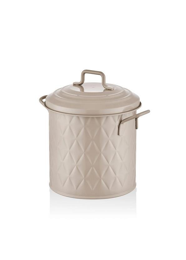 The Mia PZM0047 Prizma Çöp Kovası Tezgah Karamel 4 Lt