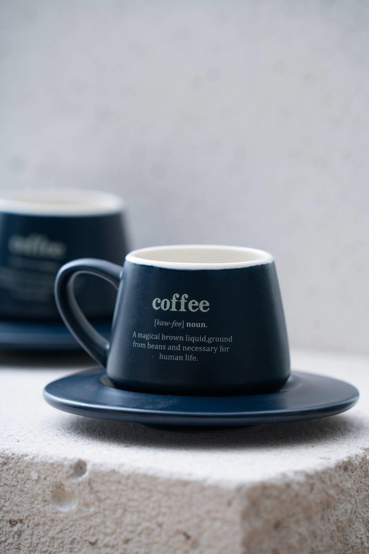 Acar 7459 Blush 2 Li Kahve Fincan Takımı Lacivert