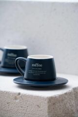 Acar 7459 Blush 2 Li Kahve Fincan Takımı Lacivert