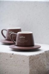 Acar 7459 Blush 2 Li Kahve Fincan Takımı Bordo