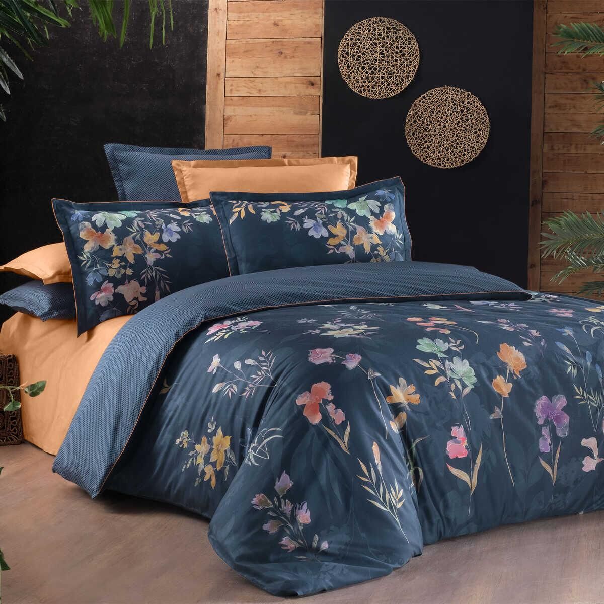 Sarev Capella V1 Saten Nevresim Takımı Çift Kişilik