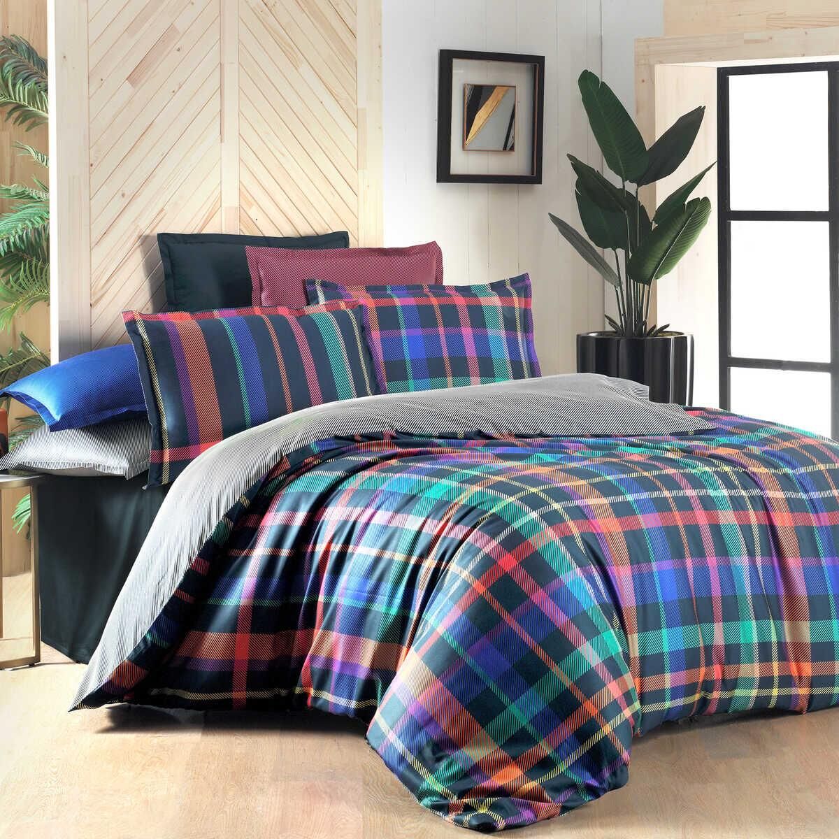 Sarev Merlın V1 Saten Nevresim Takımı Çift Kişilik