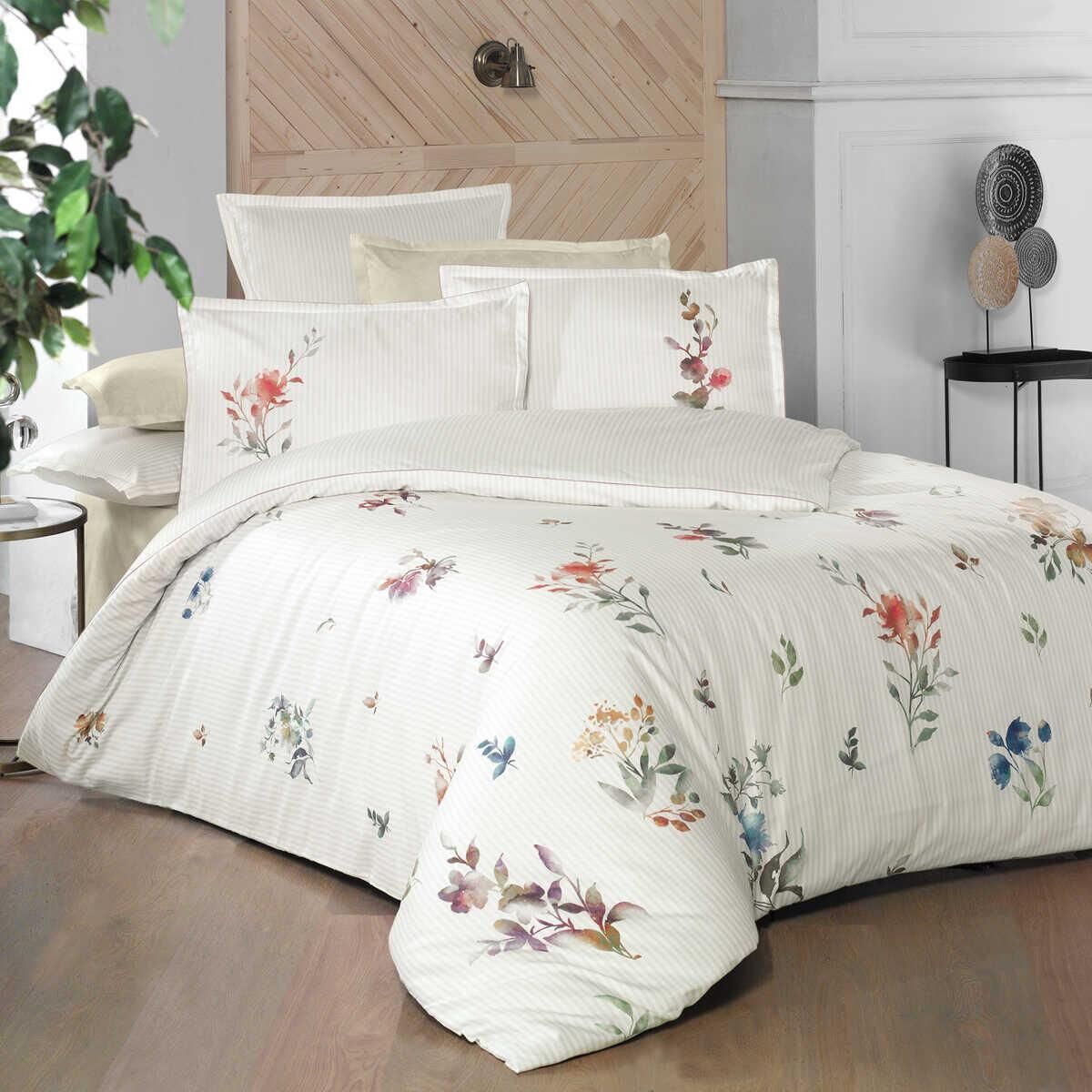 Sarev Lıda V1 Saten Nevresim Takımı King Size