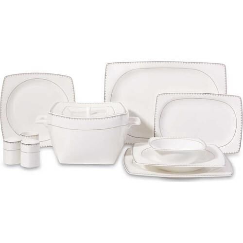 Korkmaz A8427 Bone Selection 60 Parça Kare Yemek Takımı