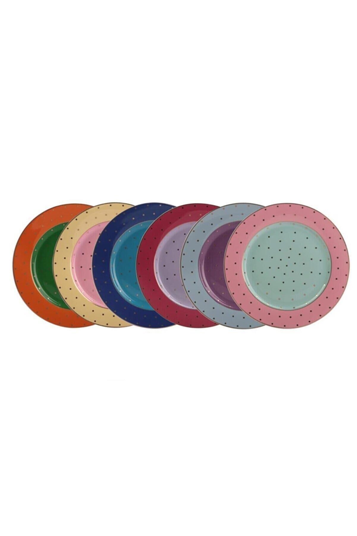 Kosova FNC-28 Bone China 6 Lı Pasta Seti Puantiyeli