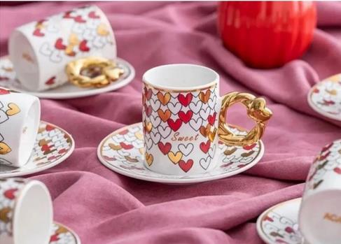 Acar 6013 Juliette 6 Lı Kahve Fincan Takımı