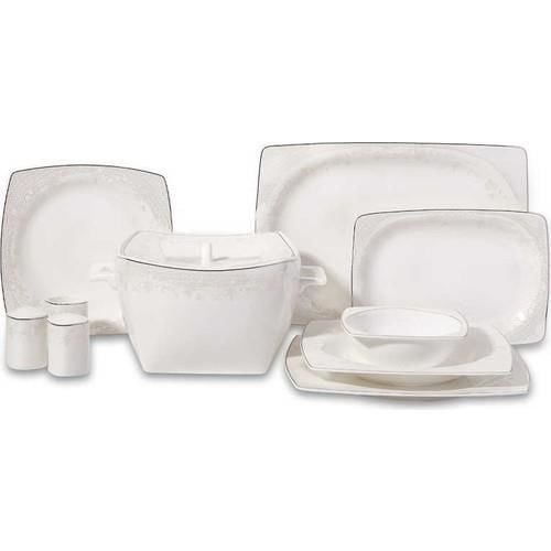 Korkmaz A8441 Bone Selection 60 Parça Kare Yemek Takımı