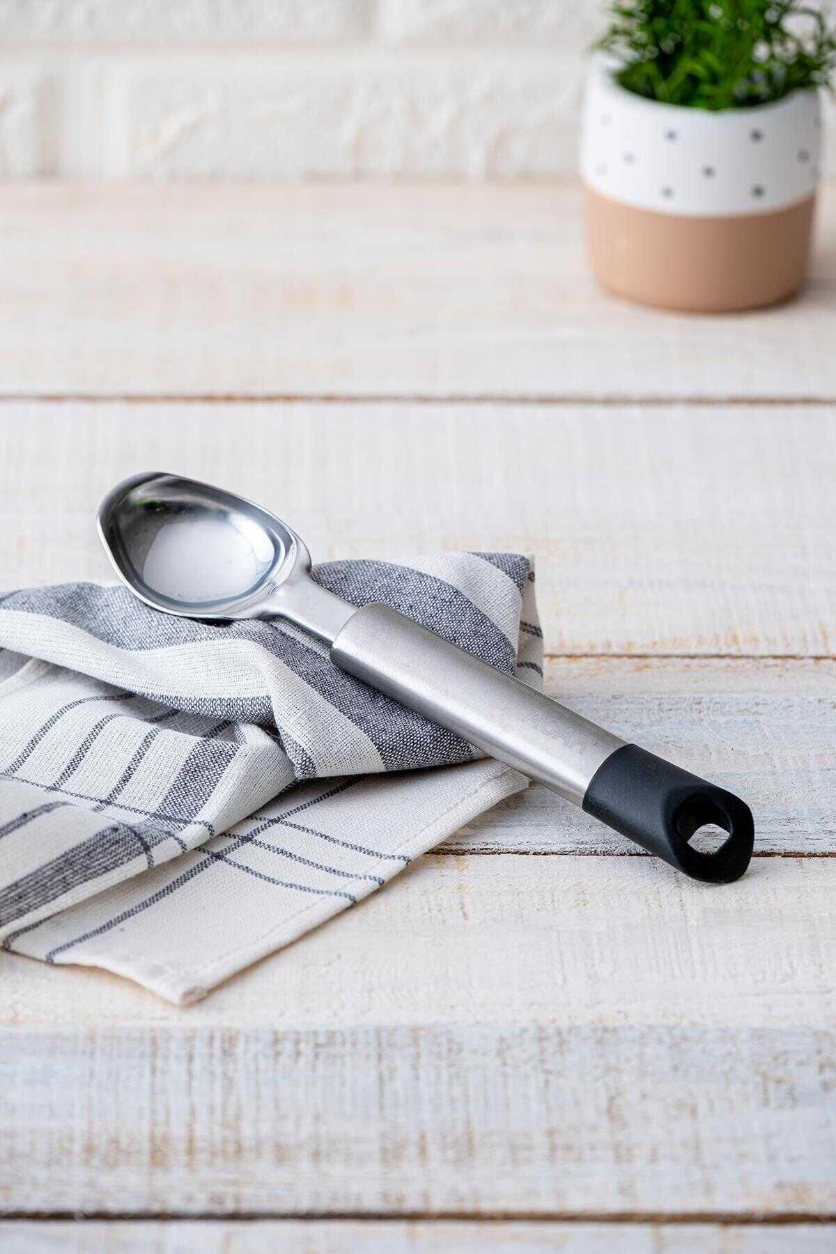 Acar 6145 Helix Çelik Dondurma Kaşığı