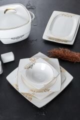 Acar 350 Elena 60 Parça 12 Kişilik Yemek Takımı