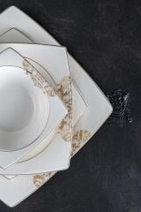 Acar 350 Elena 60 Parça 12 Kişilik Yemek Takımı