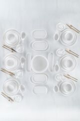 Acar 12253 Story Moon 6 Kişilik 45 Parça Yuvarlak Kahvaltı Takımı