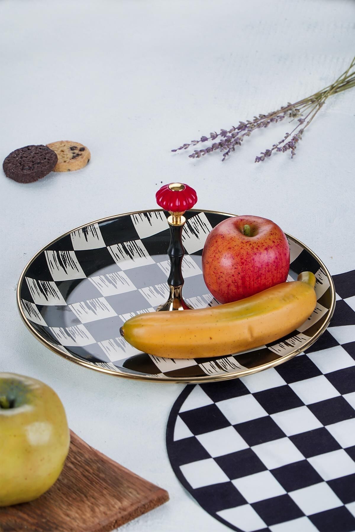 Acar 242 Qualita King Emaye 26 Cm Sunumluk Dama Dekor