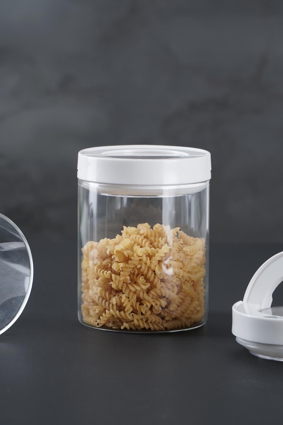 Acar 10229 Borosilikat Yuvarlak Cam Kavanoz - 900 Ml