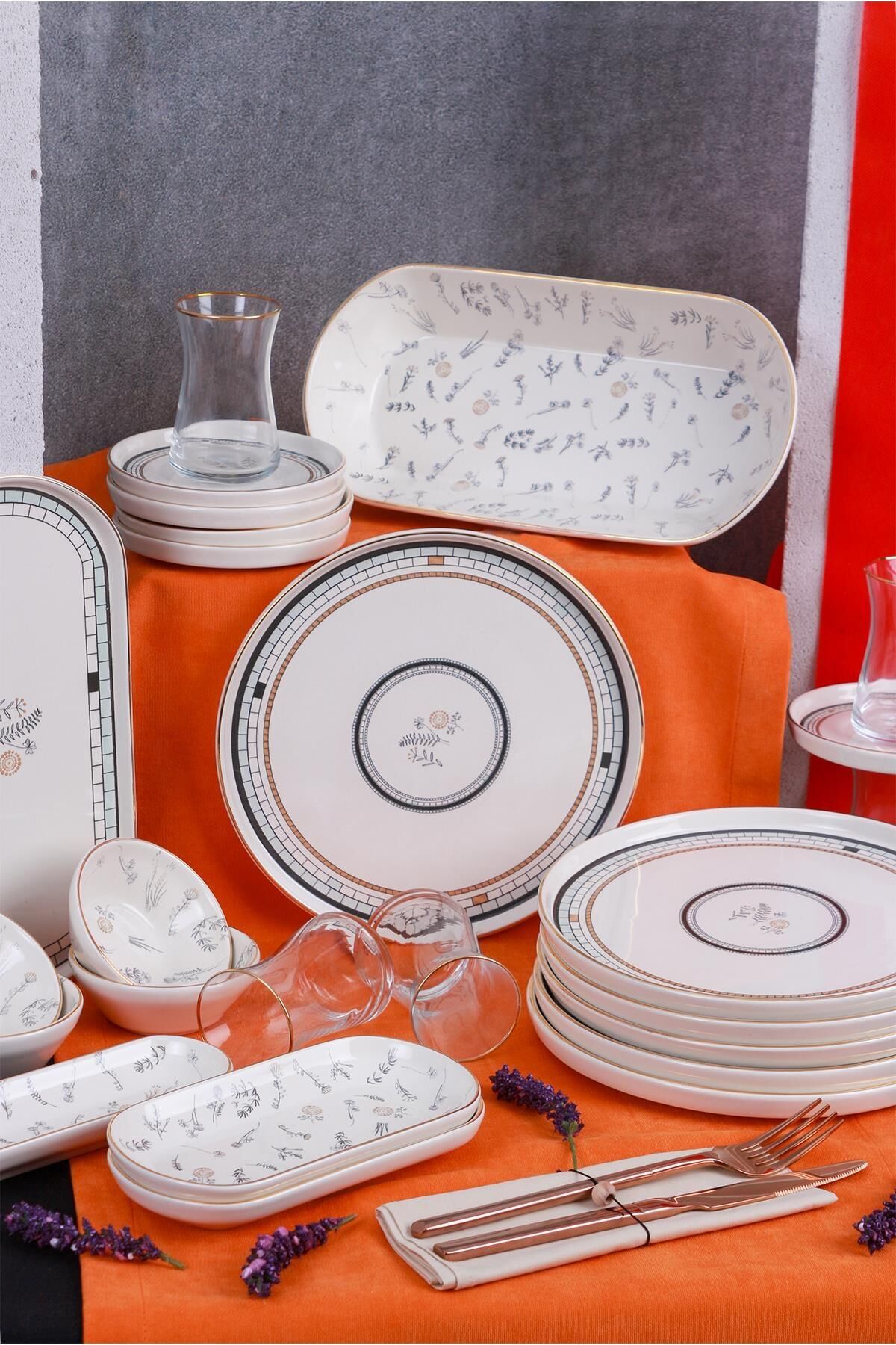 Acar 12213 Sofia 6 Kişilik 31 Parça Kahvaltı Takımı