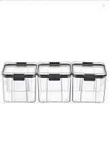 Krdln FT-101 3 Lü Kilitli Orta Boy Saklama Kapları 700 ml