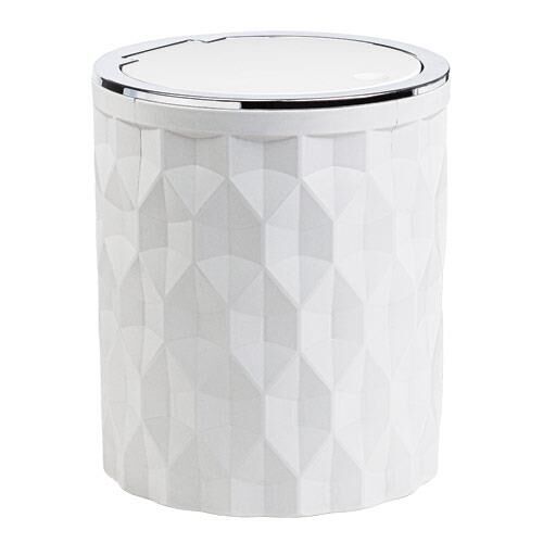 Kosova DMD-101 Diamond Çöp Kovası Beyaz Krom