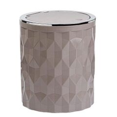 Kosova DMD-102 Diamond Çöp Kovası Bej Krom