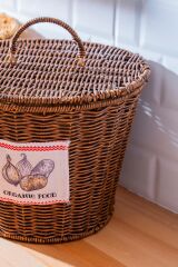 Acar 7867 Nomad Kapaklı Hasır Patates & Soğan Sepeti Kahverengi