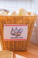 Acar 7868 Nomad Kare Kapaklı Hasır Patates & Soğan Sepeti Krem