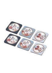 The Mia NEW077 Penguin Bardak Altlığı 6 Lı Set