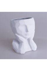 Zeus 115BYZ72RS Küçük Boy Beyaz Saksı