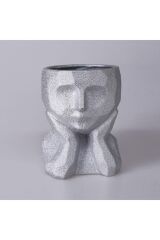 Zeus 115GMS72RS Küçük Boy Gümüş Saksı