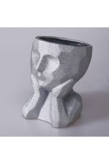 Zeus 115GMS72RS Küçük Boy Gümüş Saksı