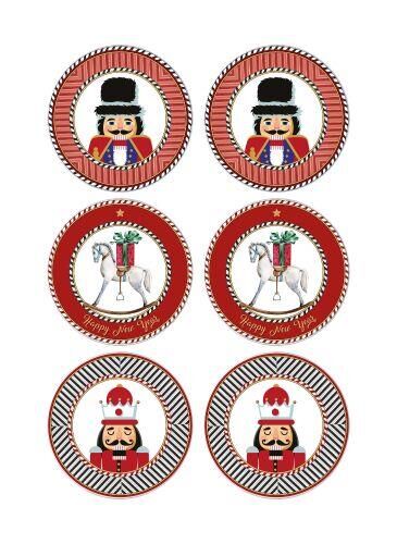 The Mia NEW019 Nutcracker Pasta Tabağı 6 Lı Set - 19 cm