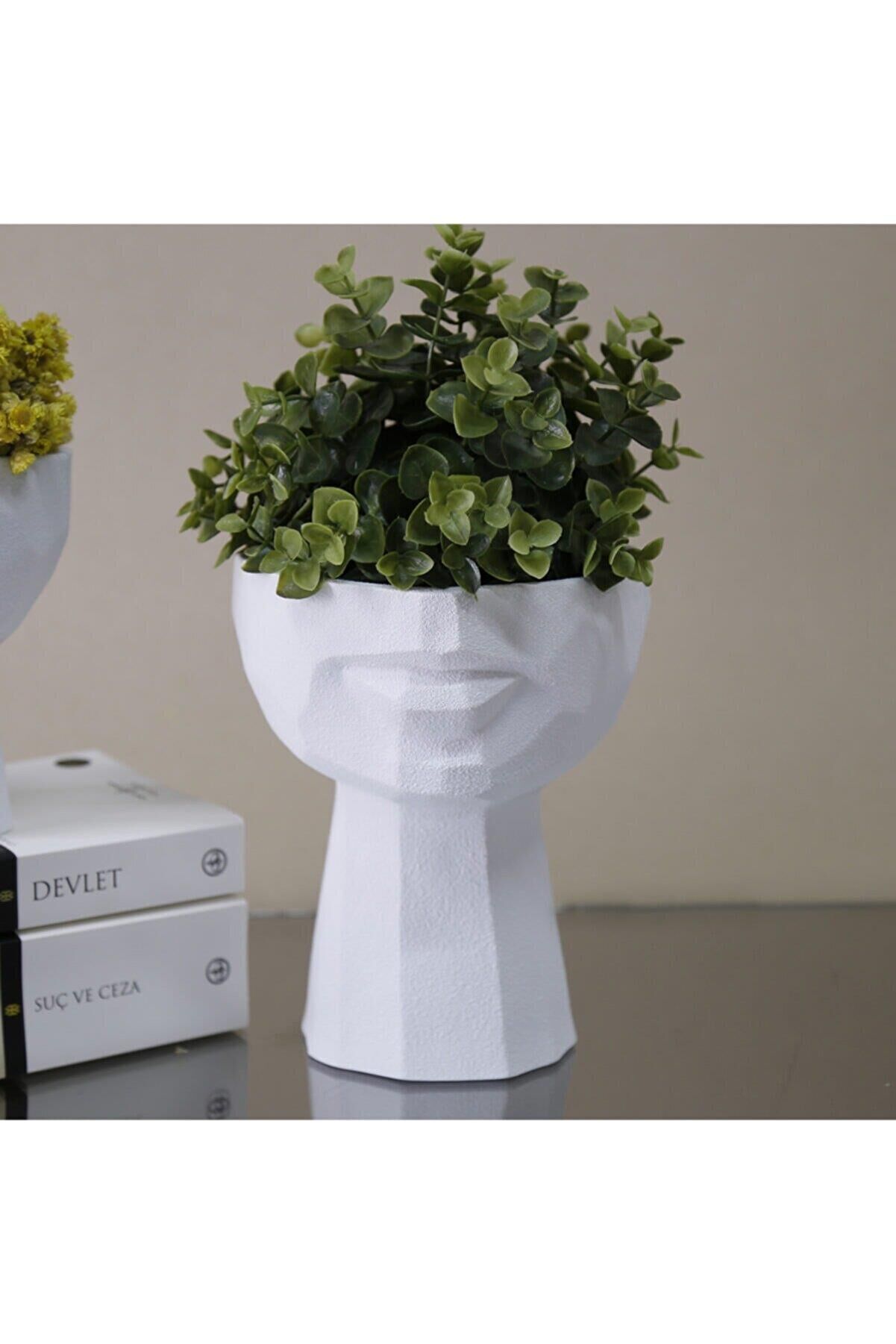 Afrodit 114BYZ71RS Büyük Boy Beyaz Saksı