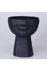 Afrodit 114SYH71RS Büyük Boy Siyah Saksı