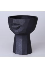 Afrodit 114SYH71RS Büyük Boy Siyah Saksı