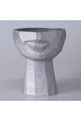 Afrodit 114GMS71RS Büyük Boy Gümüş Saksı