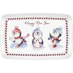 The Mia NEW016 Penguin Dikdörtgen Servis 34x25 Cm