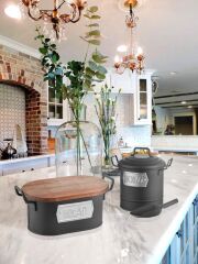 The Mia GLV0503 Ekmek Saklama Kabı Siyah