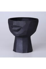 Afrodit 114SYH72RS Küçük Boy Siyah Saksı