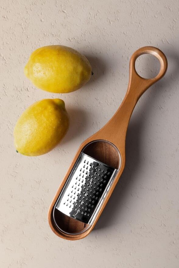 The Mia NTR0055 Natura Akasya Tabanlı Metal Rende 29x7x4 Cm