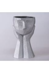 Zeus 115GMS71RS Büyük Boy Gümüş Saksı