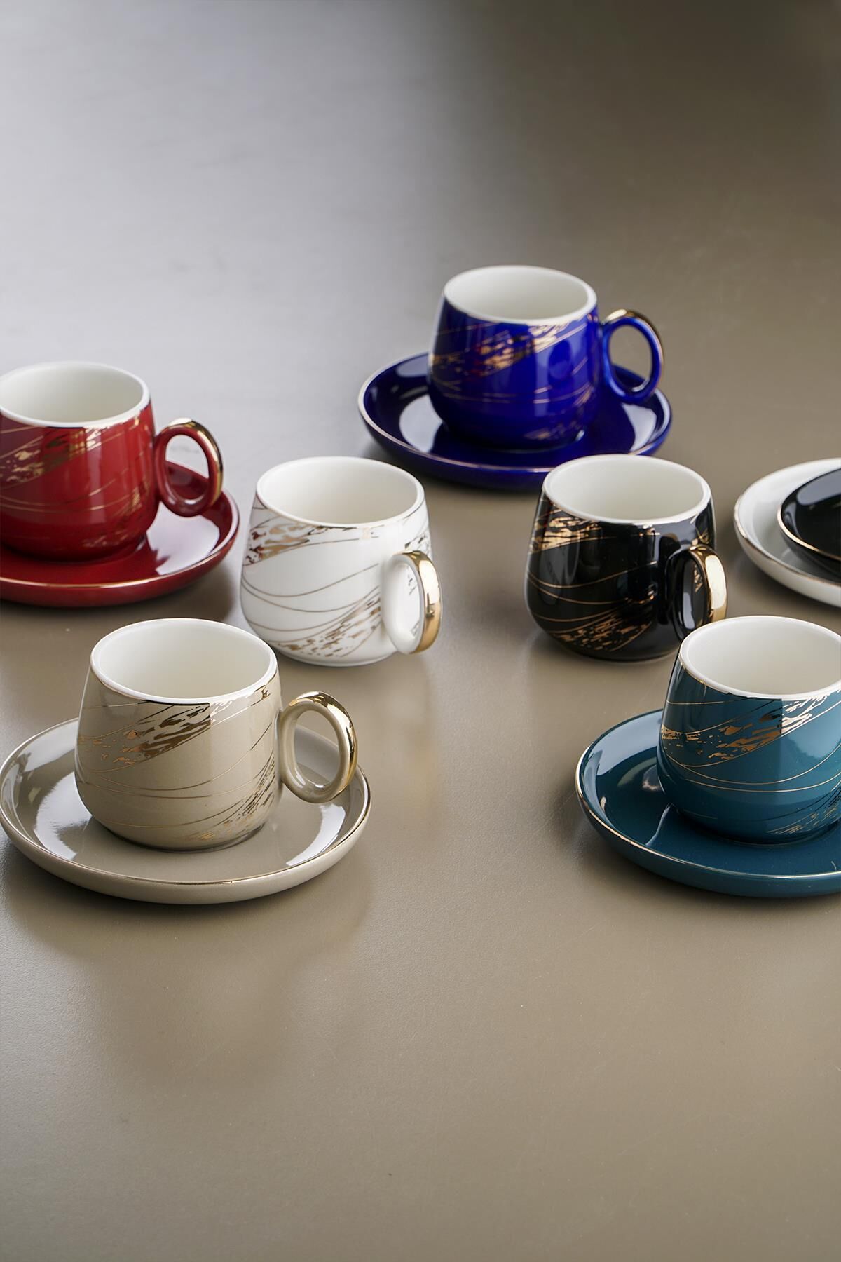 Acar 11011 Lightning 6lı Porselen Çay Seti