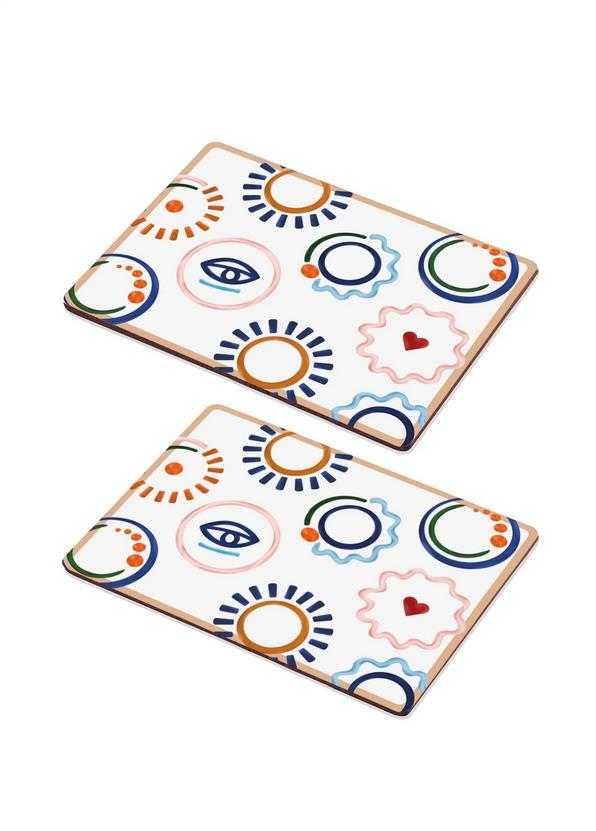 The Mia AST009 Abstract 2 Li Amerikan Servis 30x40 Cm