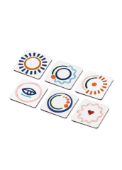 The Mia AST008 Abstract Bardak Altlığı 6 Lı Set