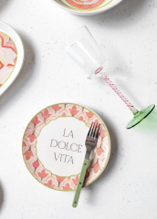 The Mia DVT0001 Dolce Vita 6 Lı Pasta Tabağı Seti - 19 cm