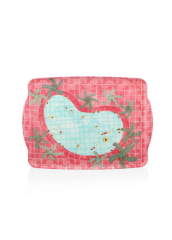 The Mia TPS0056 Summer Kaydırmaz Tepsi 42x30 Cm