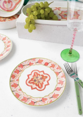 The Mia DVT0002 Dolce Vita 6 Lı Pasta Tabağı Seti - 19 cm