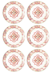 The Mia DVT0003 Dolce Vita 6 Lı Servis Tabağı Seti - 26 cm