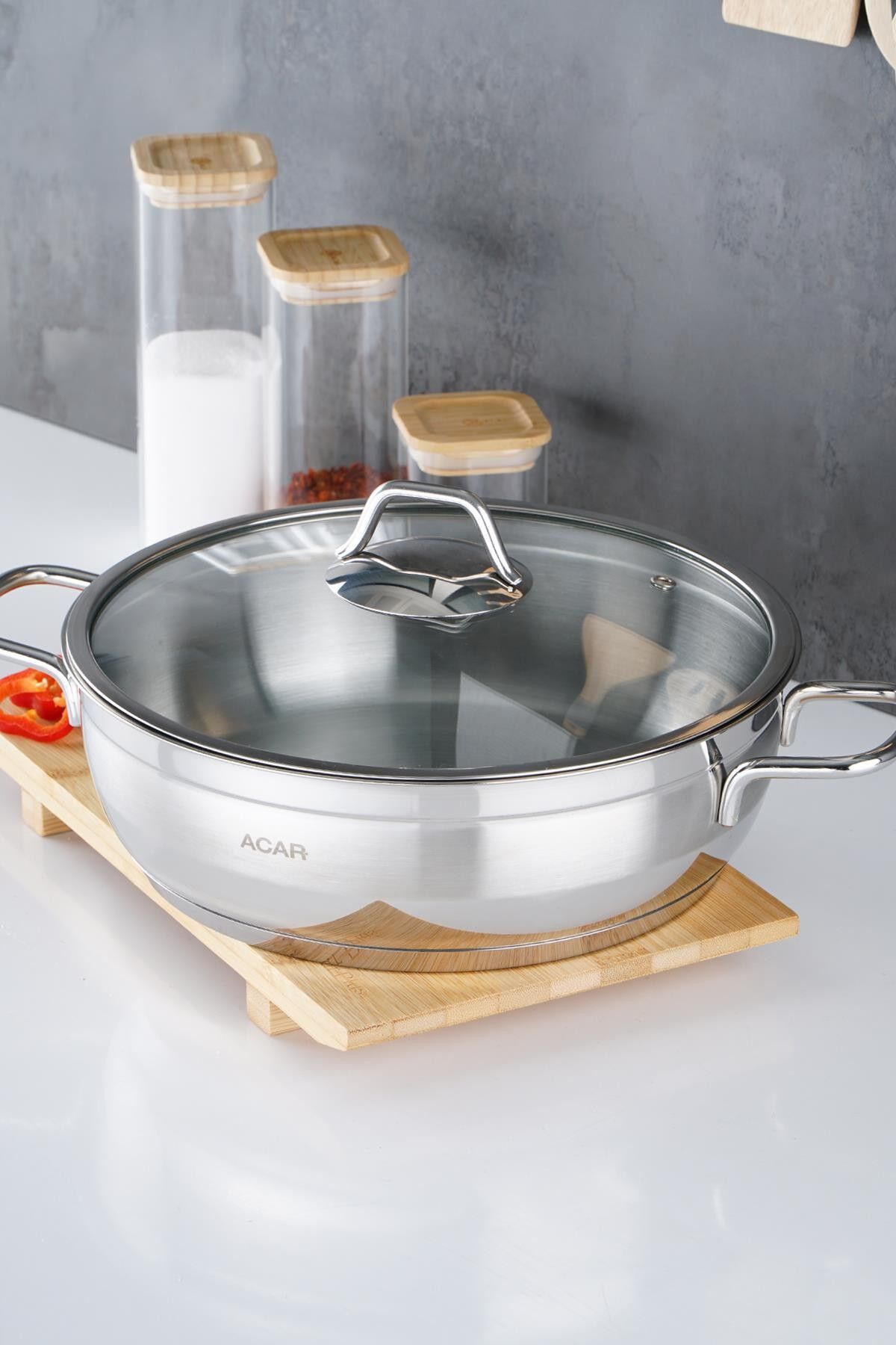 Acar 16469 Karat Basık Tencere 28 Cm