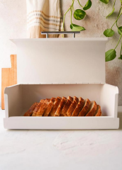 The Mia GLV0593 Ekmek Saklama Kabı Beyaz