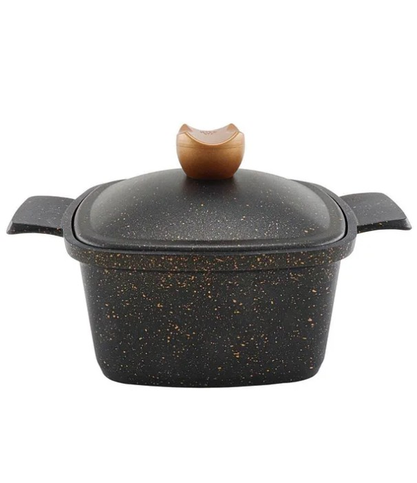 Acar 10466 Liya Döküm Tencere Siyah 22 Cm