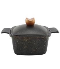 Acar 10466 Liya Döküm Tencere Siyah 22 Cm