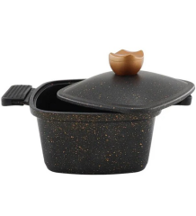 Acar 10466 Liya Döküm Tencere Siyah 22 Cm